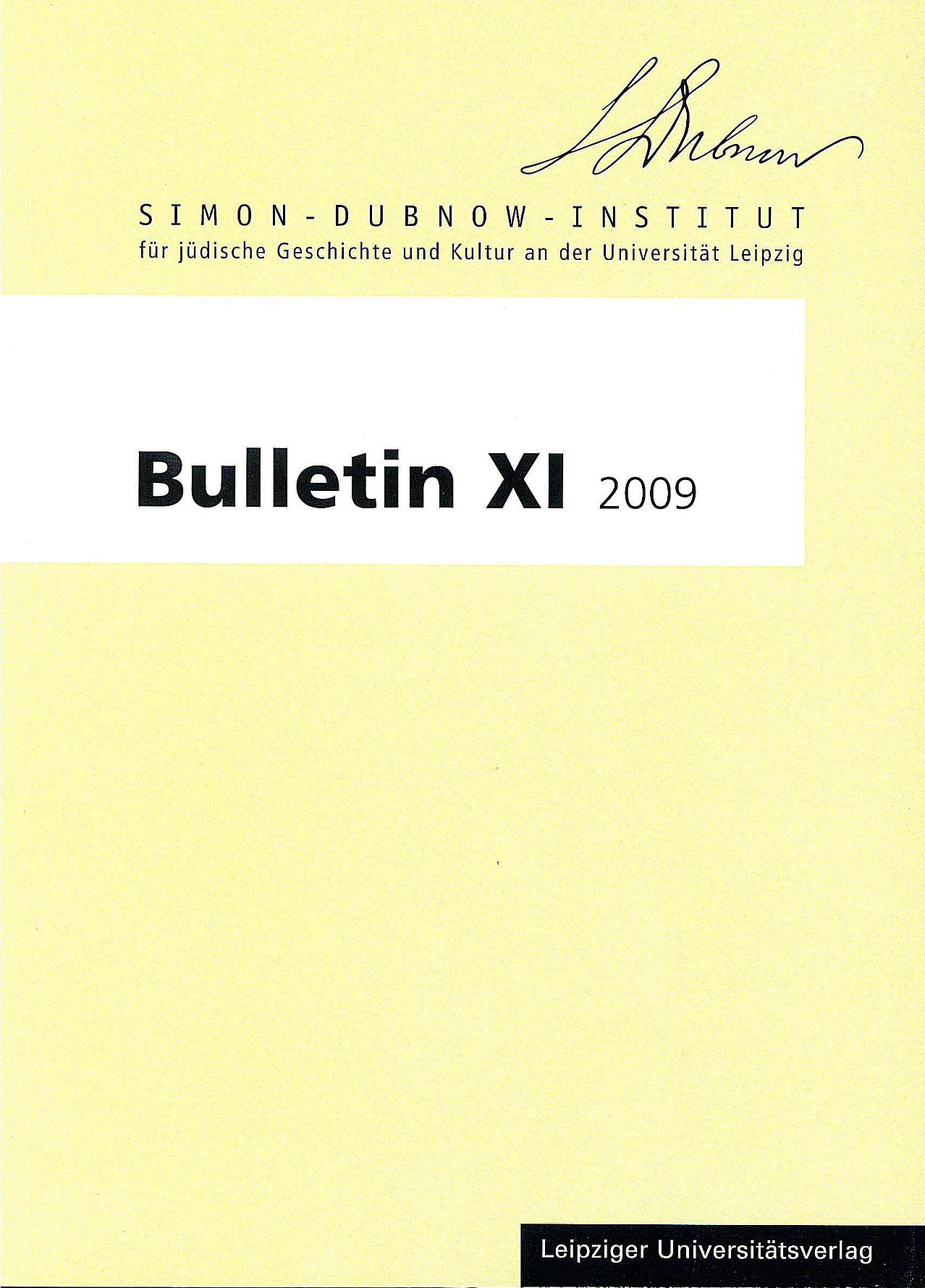 Bulletin, Band 11, 2009