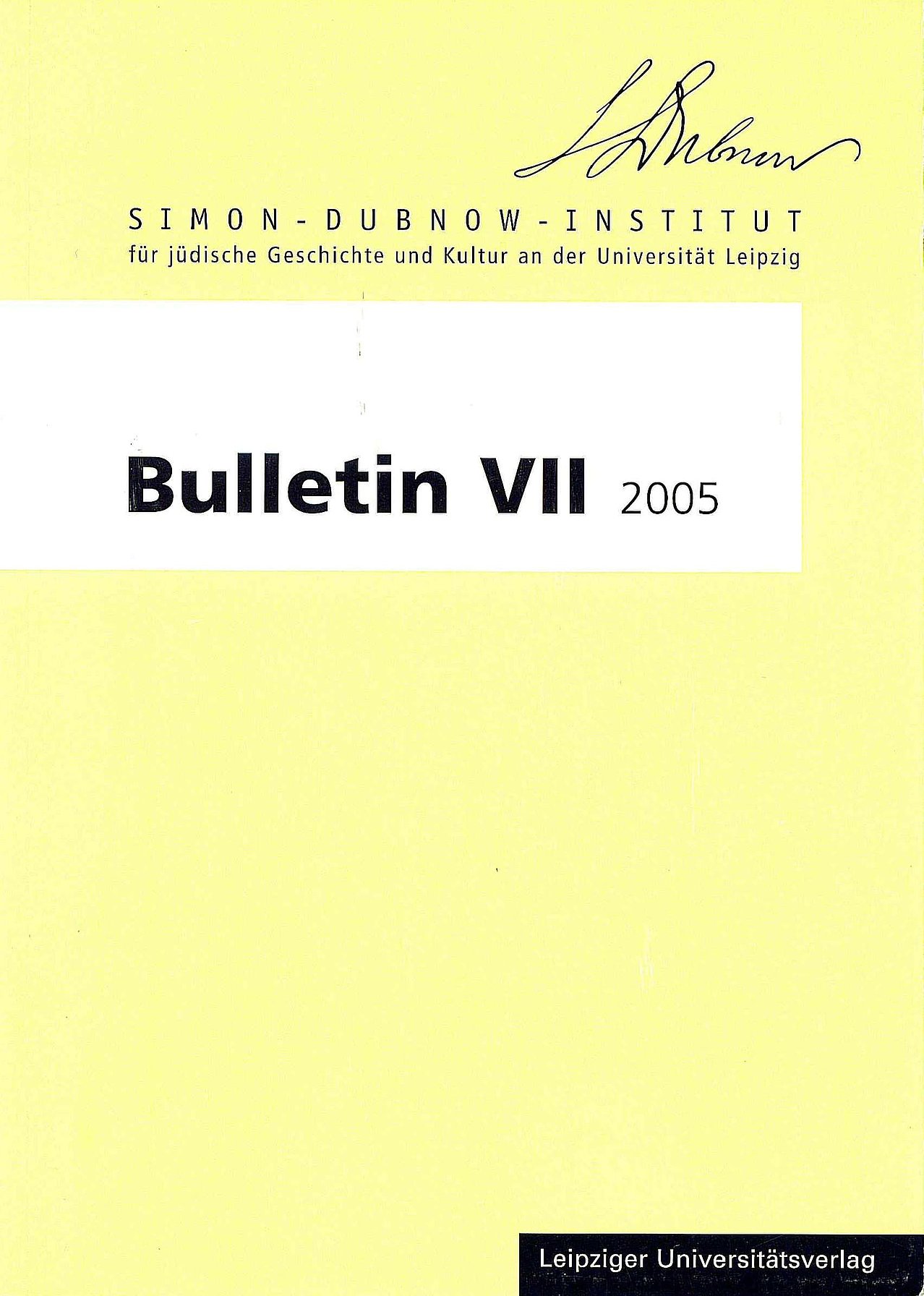 Bulletin, Band 7, 2005
