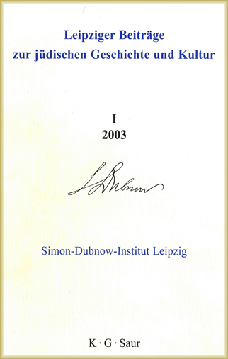 Leipzig Studies: Volume 1, 2003